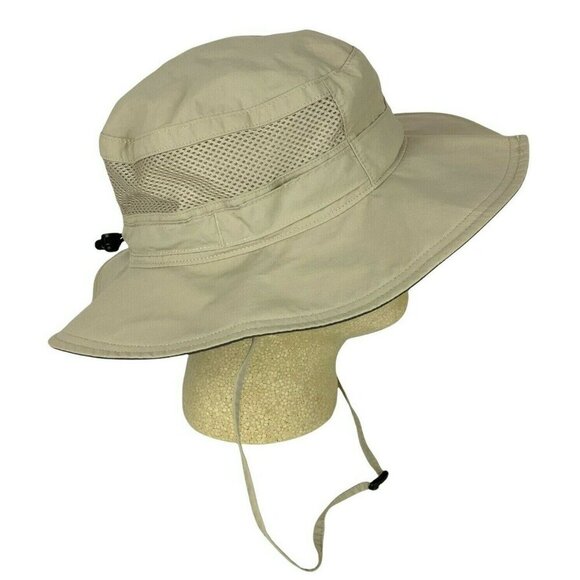 Columbia Bora Bora II Booney Hat Unisex Packable Sun Protection Beige Adjustable - Picture 2 of 9